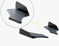 Audi S3 Sportback 8Y Facelift Rear Side Splitters + Flaps - Maxton Street Pro