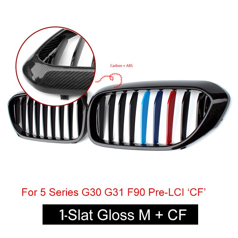 BMW G30 G31 F90 M5 Pre-LCI 2017-2019 Front Kidney Grille