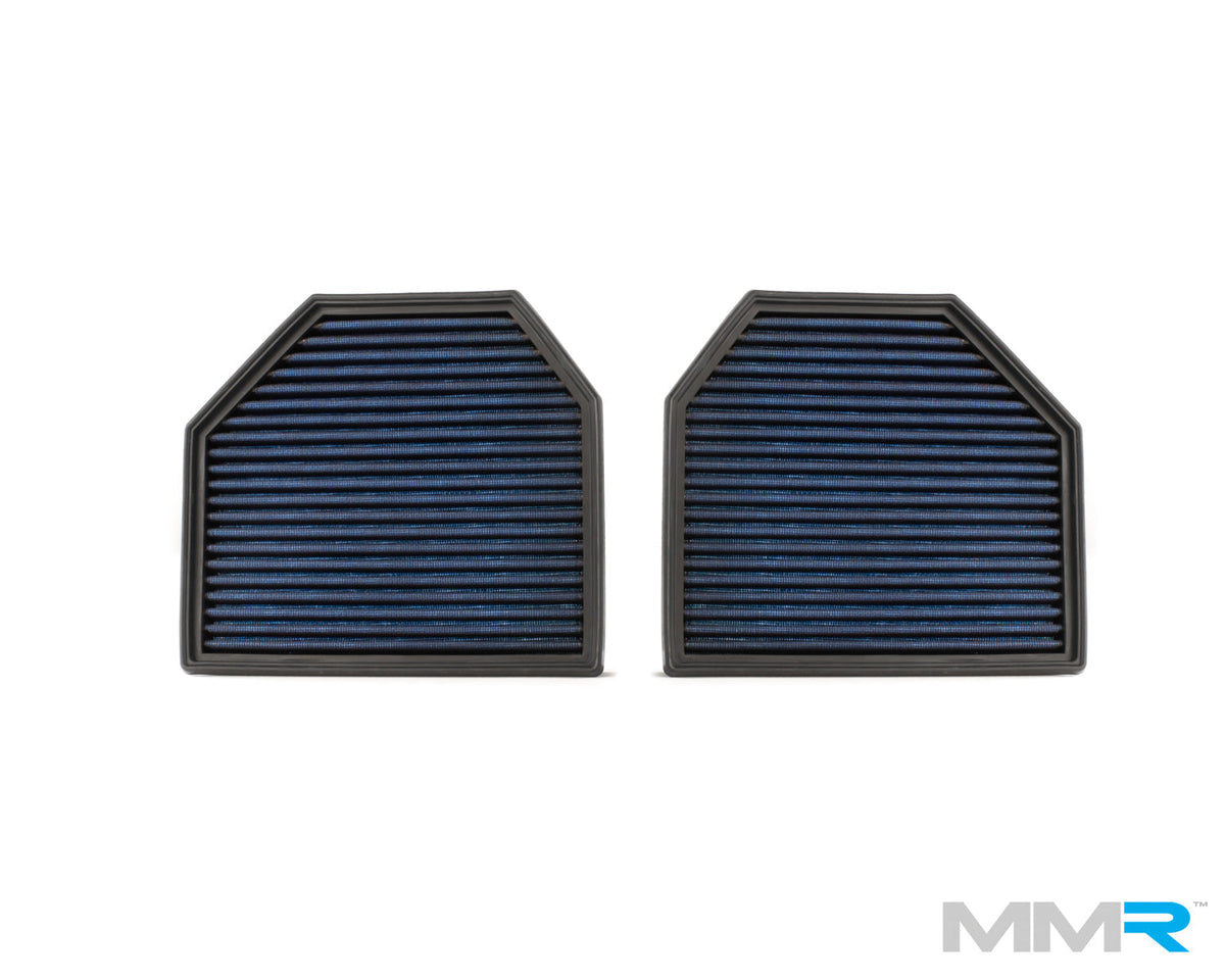 BMW S55 S63 air filters - MMR cotton panel filters (pair) for F87 M2 Comp, F80 M3, F82/F83 M4, F10 M5, F12/F13 M6