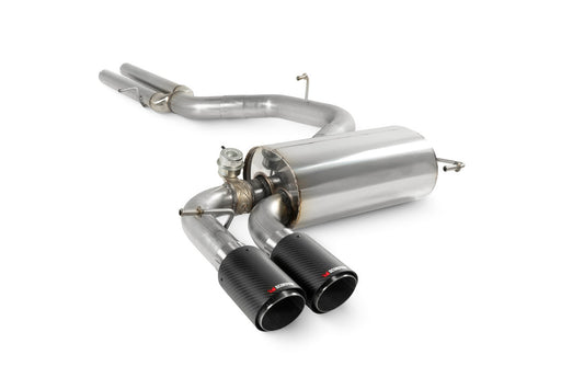 Audi RS3 8P (2011-2016) valved cat-back exhaust, Scorpion non-resonated system with carbon tips