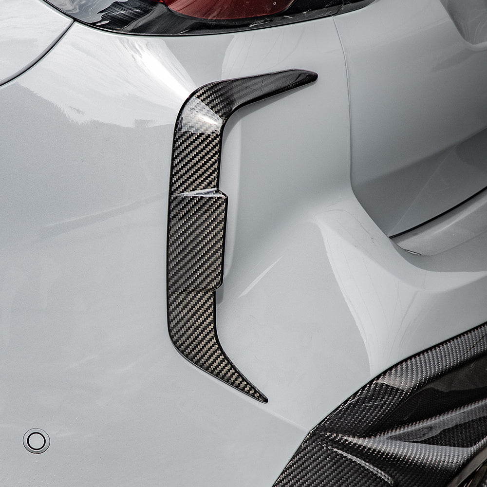 BMW F98 X4M LCI (2022-26) SQ Style Pre-Preg Carbon Rear Side Canards
