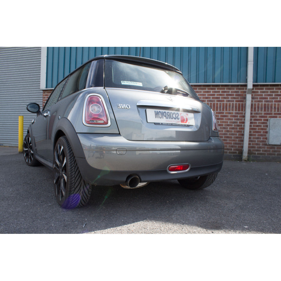 Mini R56 1.4/1.6 Petrol cat-back exhaust, Scorpion SMNS006