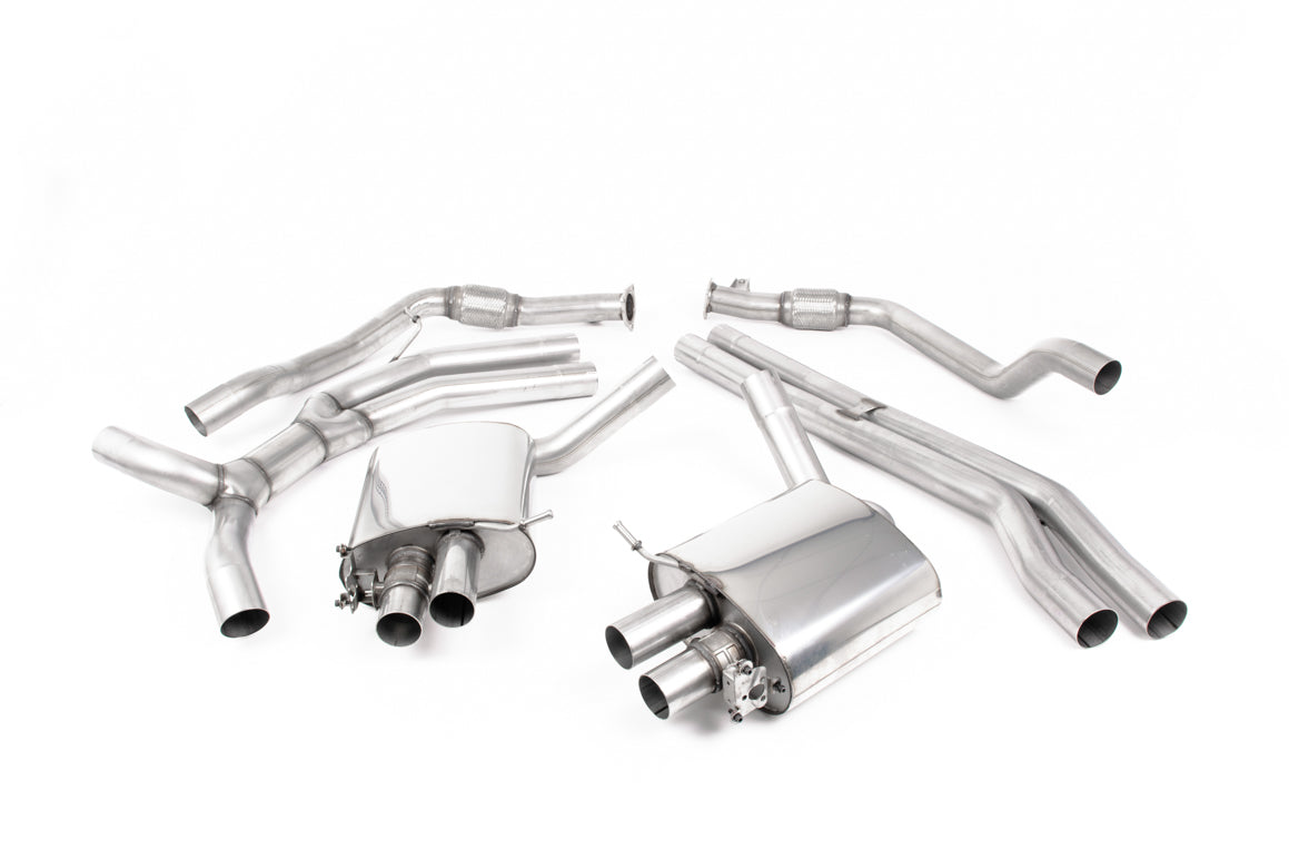 Audi RS5 B9 2.9L V6 non-GPF cat back exhaust | Milltek MB9RS5CB