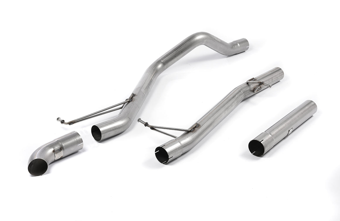 VW Transporter T5 T6 DPF back exhaust, Milltek Sport 2.75in twin oval tip