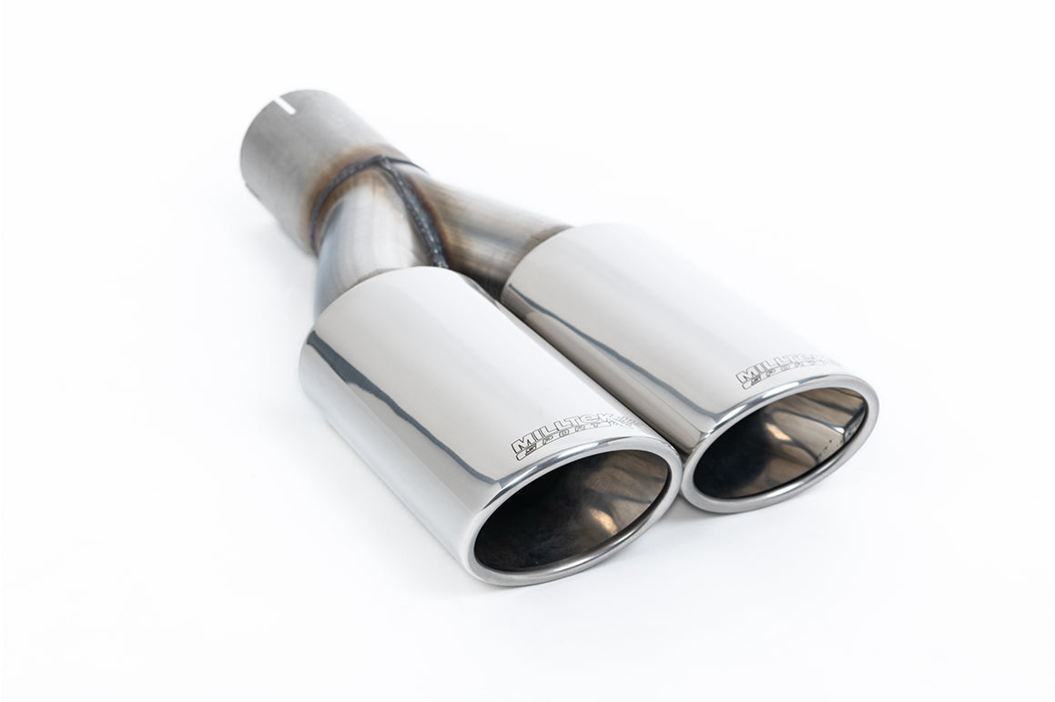 VW Transporter T5 T6 DPF back exhaust, Milltek Sport 2.75in twin oval tip