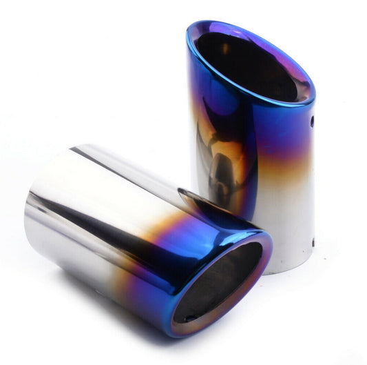 BMW E92 E93 Slip-On Exhaust Tips Burnt Blue BMS Part No 51110