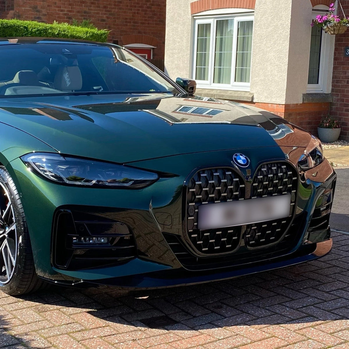 BMW 4 Series G22 G23 MP Style Gloss Black Front Splitter