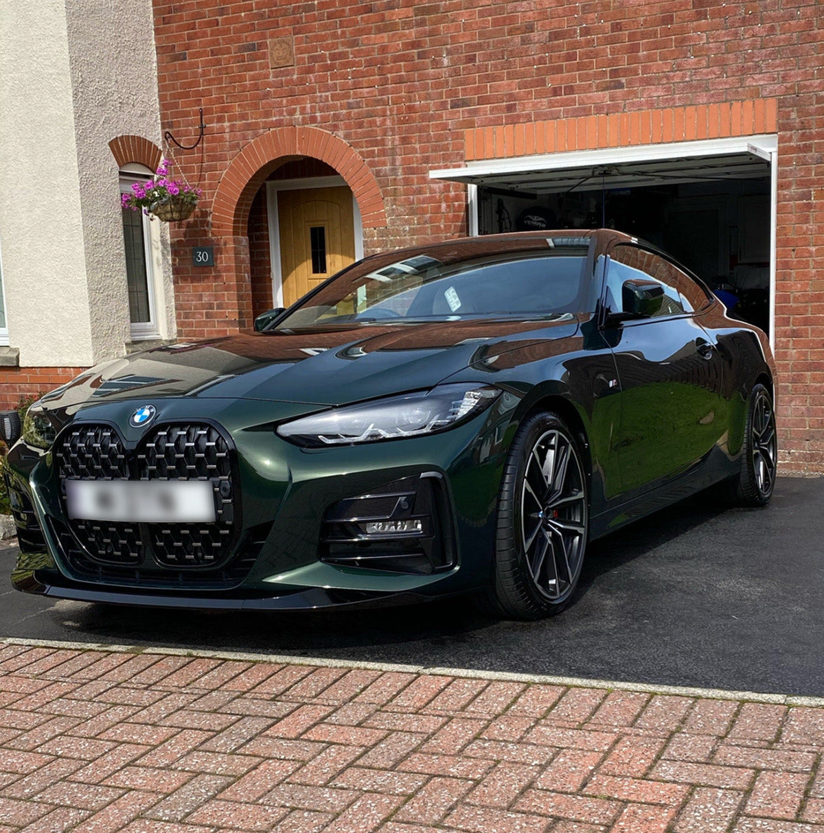 BMW 4 Series G22 G23 MP Style Gloss Black Front Splitter