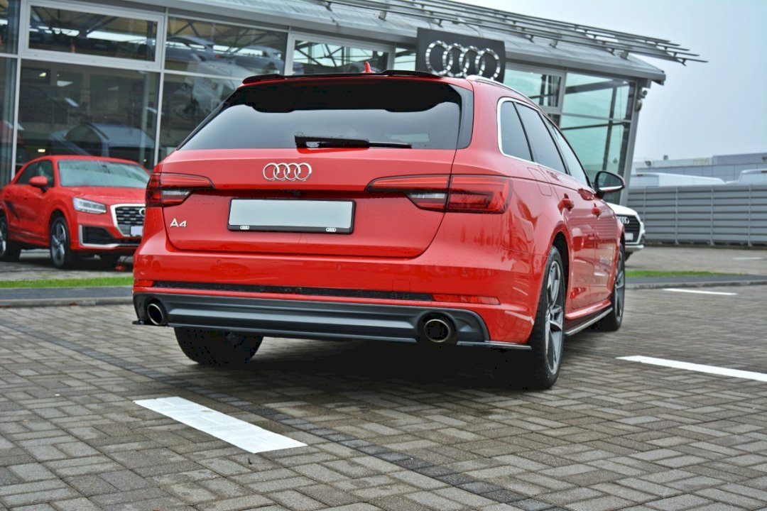 Audi A4 B9 S-Line Avant (2015-2019) Maxton Design central rear splitter