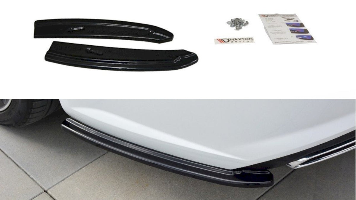 Audi A6 C7 S6 C7 Facelift Rear Side Splitters - Maxton Design ABS Set