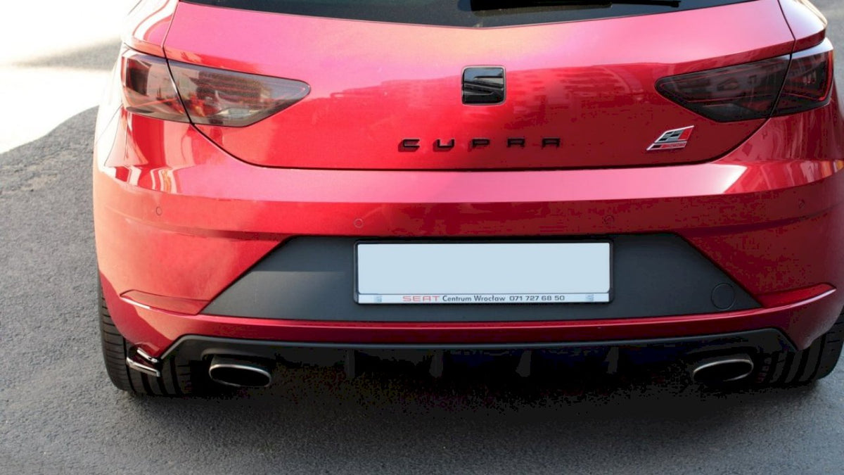 SEAT Leon Cupra Mk3 FL (2017-2020) Rear Side Splitters V.2 - Maxton Design ABS