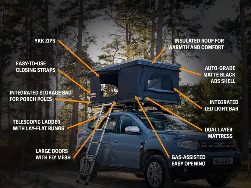 TentBox Classic 2.0 Roof Tent for VW T6, Defender, Land Rover