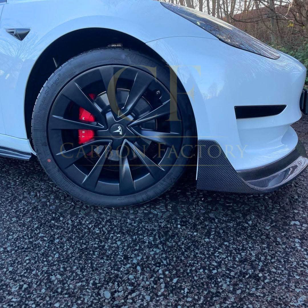 Tesla Model 3 2016-2023 V Style Carbon Fibre Front Splitter