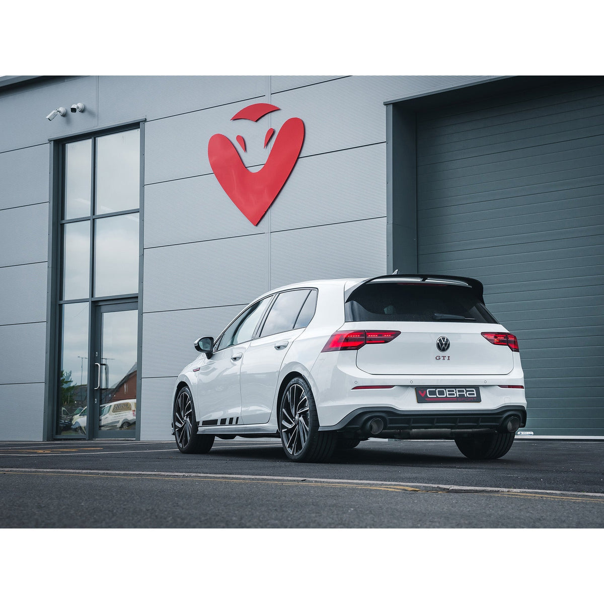 VW Golf GTI Mk8 GPF-back exhaust, 3" stainless steel