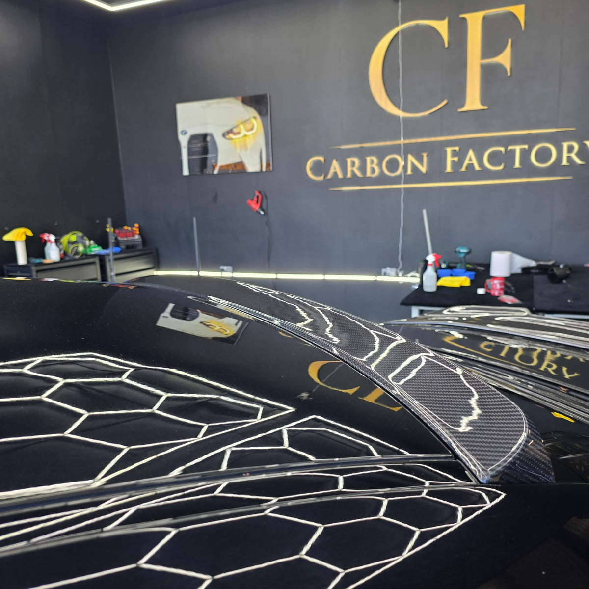 BMW F06 F13 6 Series carbon fibre boot spoiler