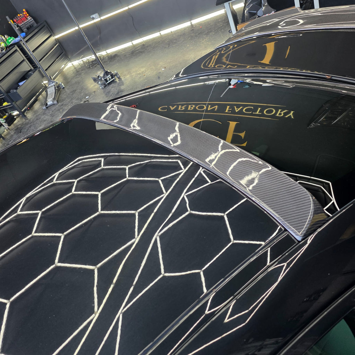 BMW 6 Series F06 F12 F13 roof spoiler, carbon fibre