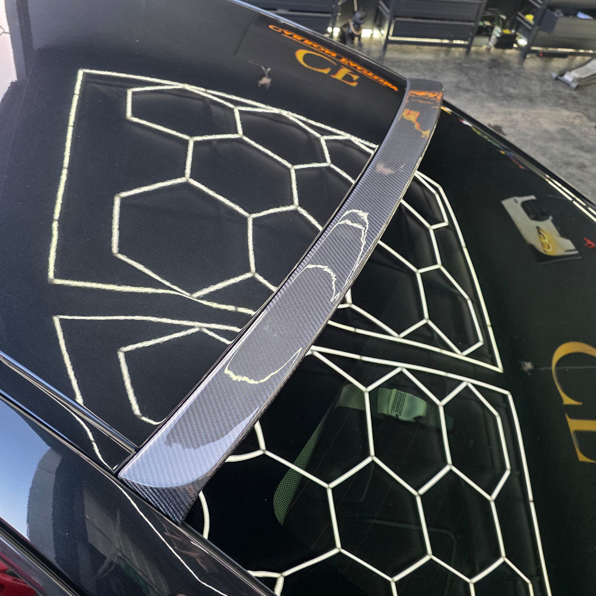 BMW 6 Series F06 F12 F13 roof spoiler, carbon fibre