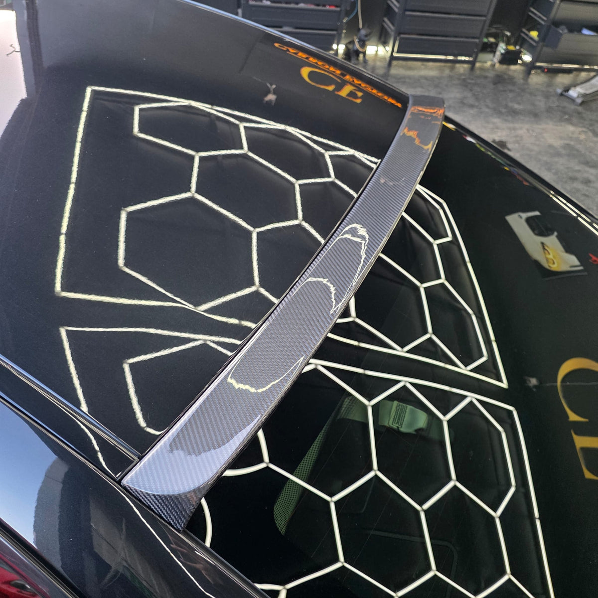 BMW 6 Series F06 F12 F13 roof spoiler, carbon fibre