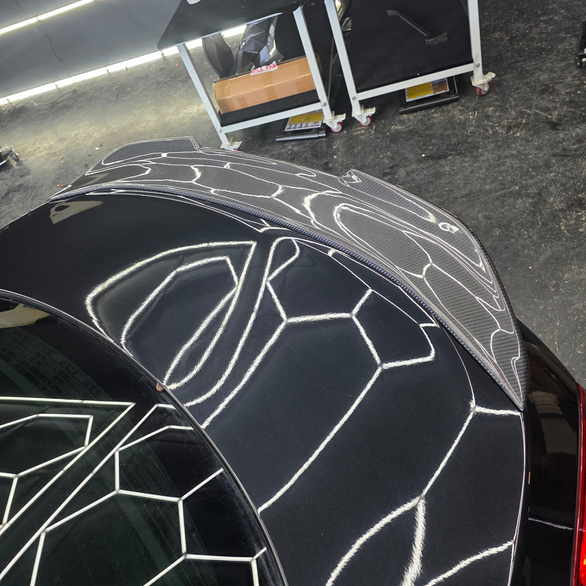 BMW F06 F13 6 Series carbon fibre boot spoiler