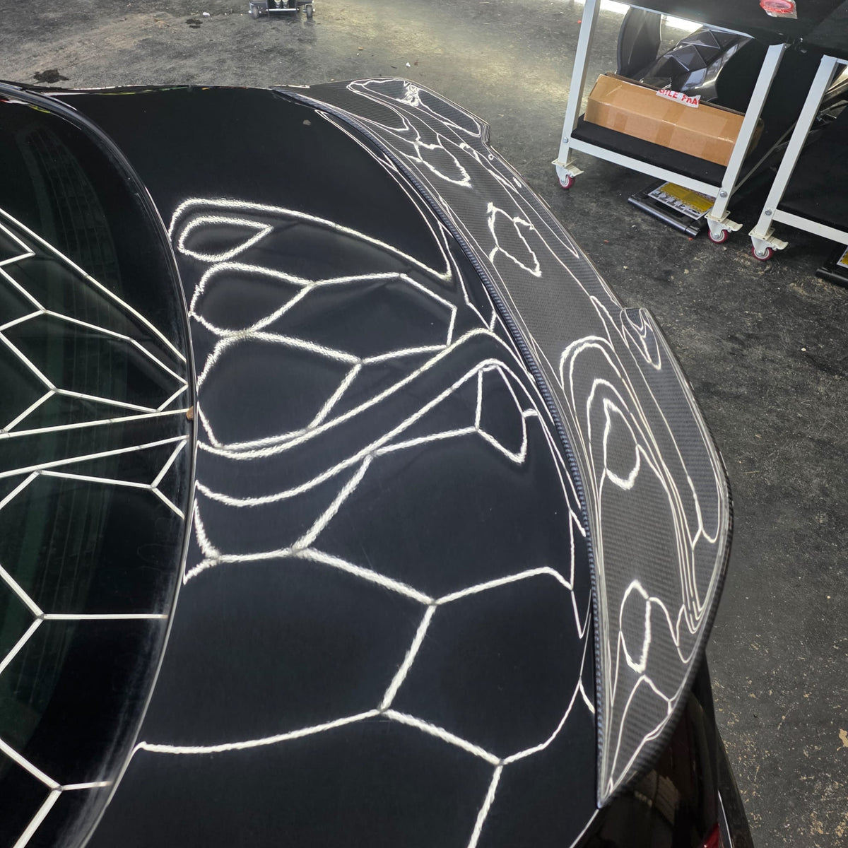 BMW F06 F13 6 Series carbon fibre boot spoiler