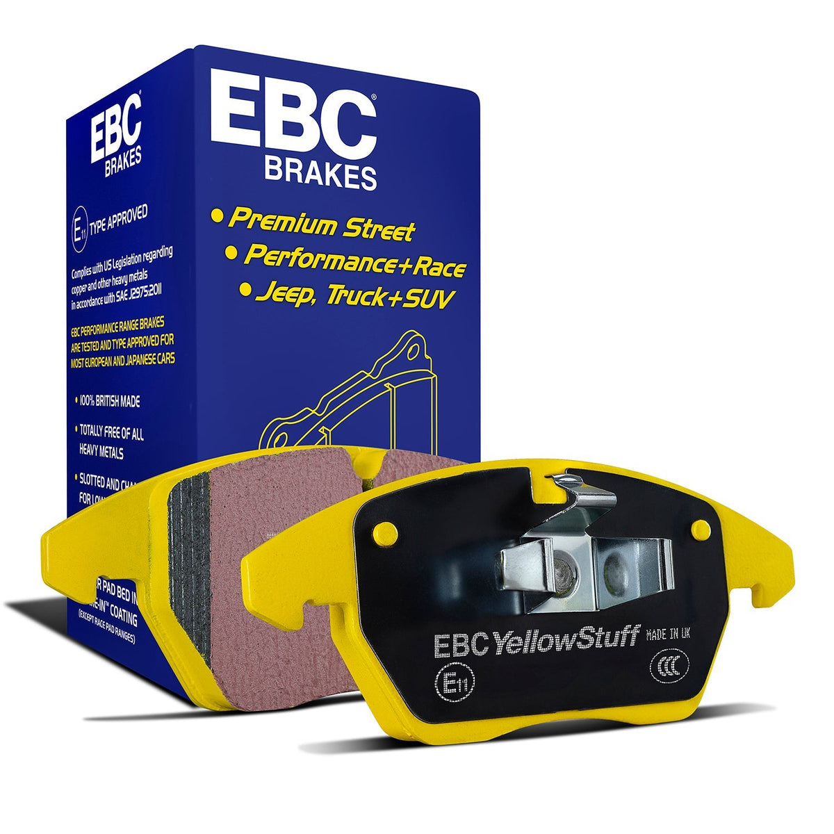 Best Aftermarket EBC YellowStuff Brake Pads DP42500R - Top Value Fast Road Upgrade, Buy Online Today