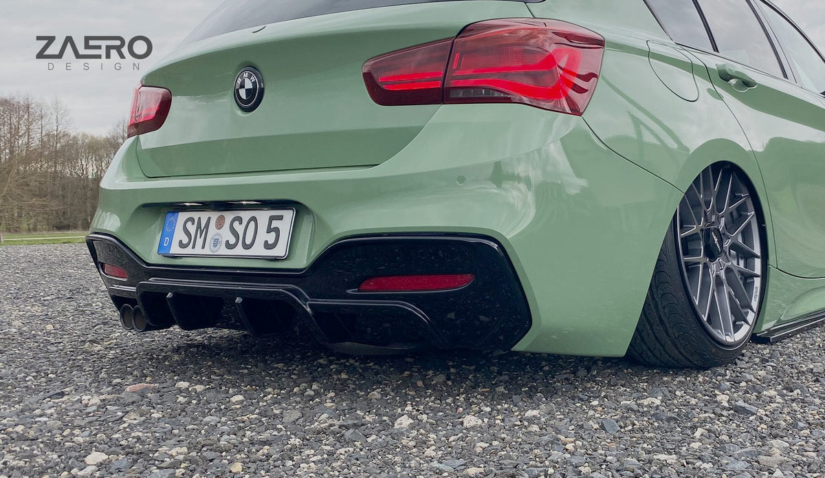 BMW F20 F21 LCI M Sport Rear Diffuser - ZA-F2X-LCI-12Xi-DF