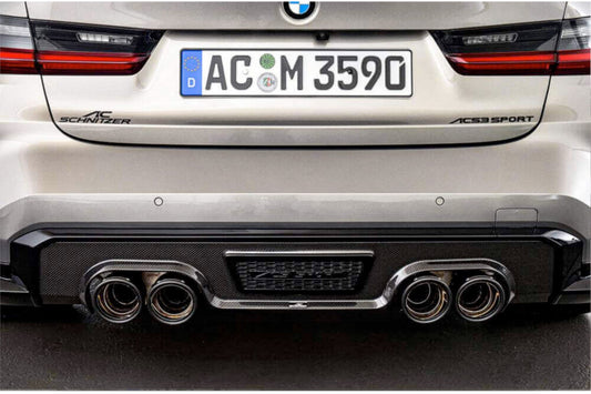 BMW M3 G80 G81 Carbon Rear Diffuser AC Schnitzer ACS Sport, Part No. 2411057