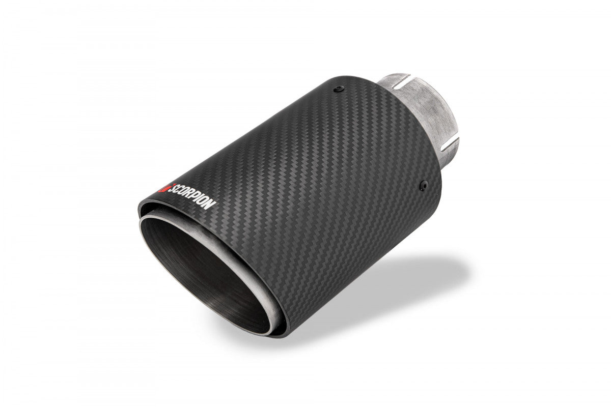 Vauxhall Corsa D E Scorpion 100mm Ascari Carbon Exhaust Tips 100ASC1