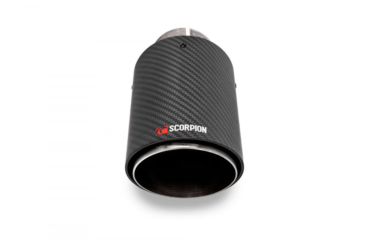 Vauxhall Corsa D E Scorpion 100mm Ascari Carbon Exhaust Tips 100ASC1