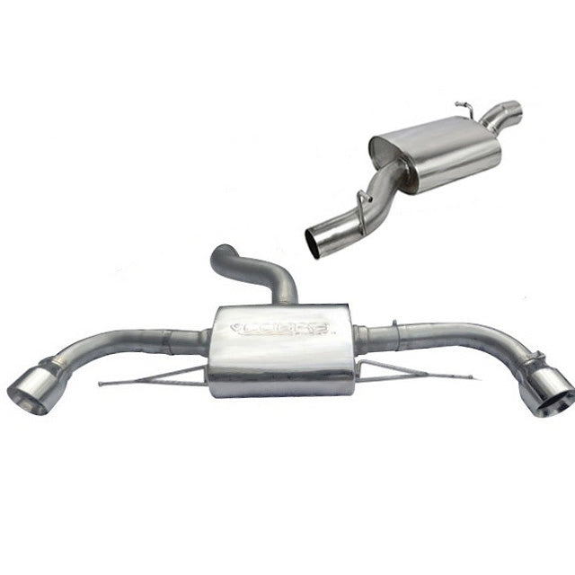 Audi TT Mk2 3.2 V6 cat back exhaust - Cobra Sport, part no CS-TT32-CB