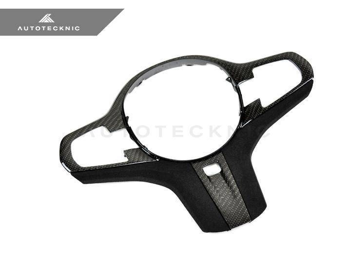 BMW X3 G01 X4 G02 Carbon Fibre Alcantara Steering Wheel Trim AutoTecknic 3K 2x2