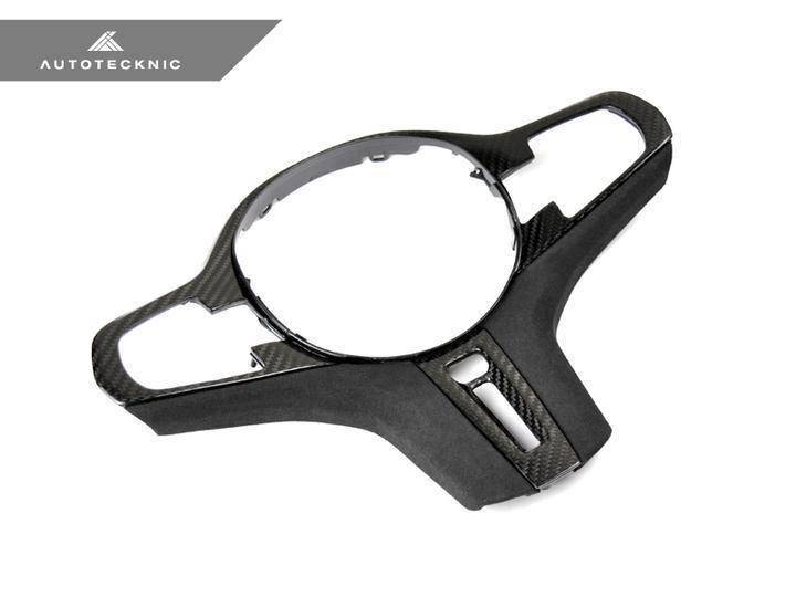 BMW X3 G01 X4 G02 Carbon Fibre Alcantara Steering Wheel Trim AutoTecknic 3K 2x2