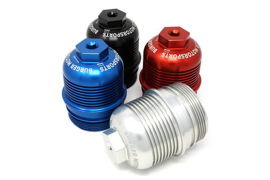 BMS Billet Oil Filter Cap for BMW B58 & Toyota GR Supra G80 G82, Part No BMS-OF-CAP