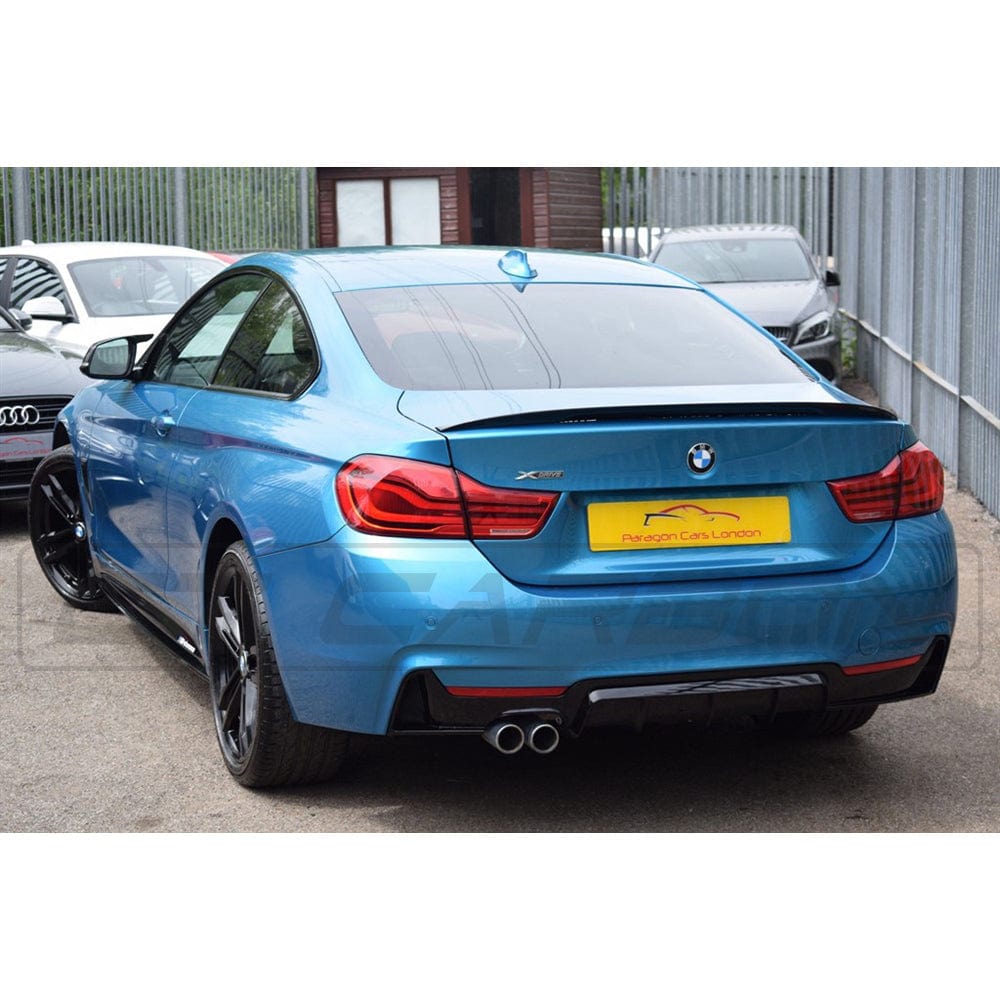 BMW 4 Series F32 F33 F36 Gloss Black Twin Left Exit Exhaust Diffuser