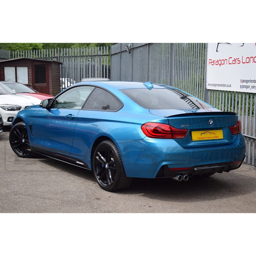 BMW 4 Series F32 F33 F36 Gloss Black Twin Left Exit Exhaust Diffuser