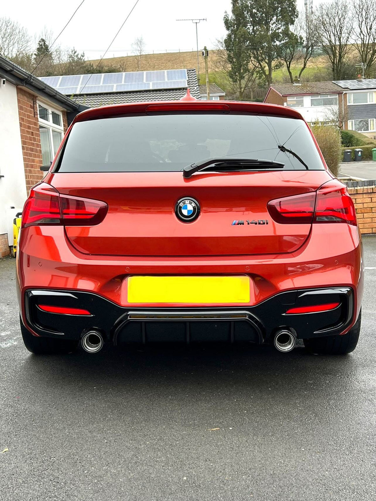 F20 F21 LCI BMW 1 Series Gloss Black CT Carbon Diffuser CT-DB-F20