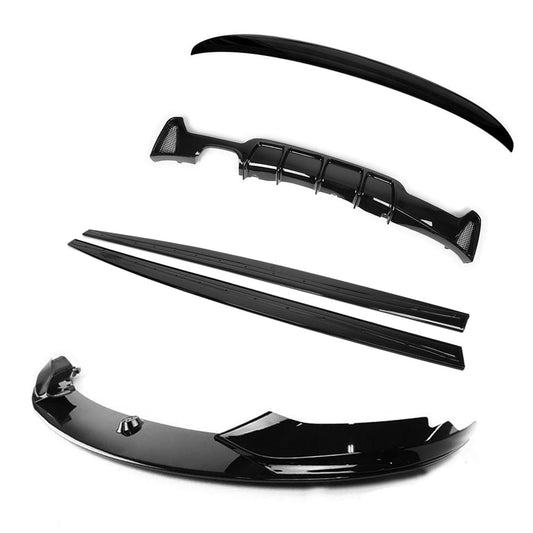 BMW 4 Series F36 Twin Exhaust Rear Bumper Diffuser BLAK by CT Carbon