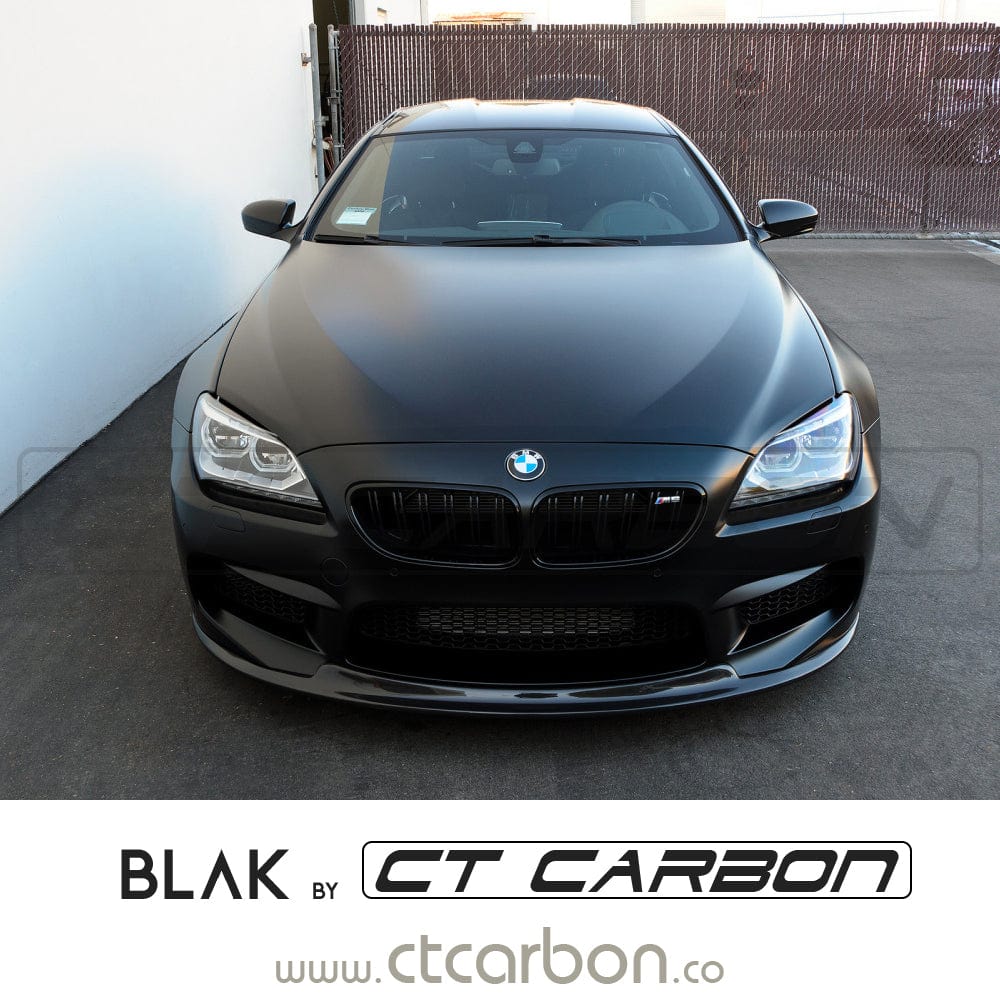 F06 F12 F13 BMW 6 Series Double Slat Black Grille BLAK by CT Carbon