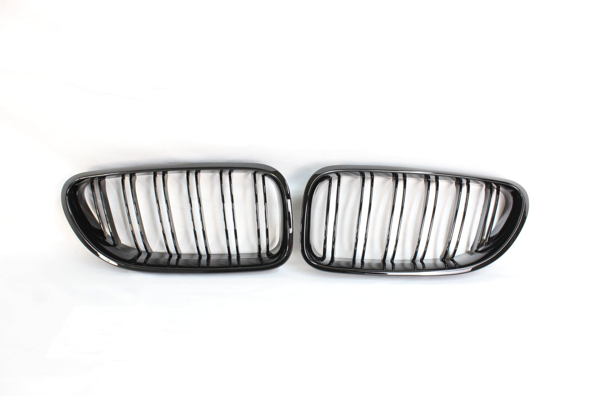 F06 F12 F13 BMW 6 Series Double Slat Black Grille BLAK by CT Carbon