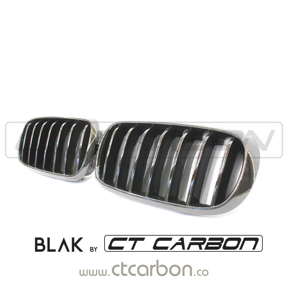F15 F16 BMW X5 X6 Single Slat Black Grille CT Carbon - 82710433904