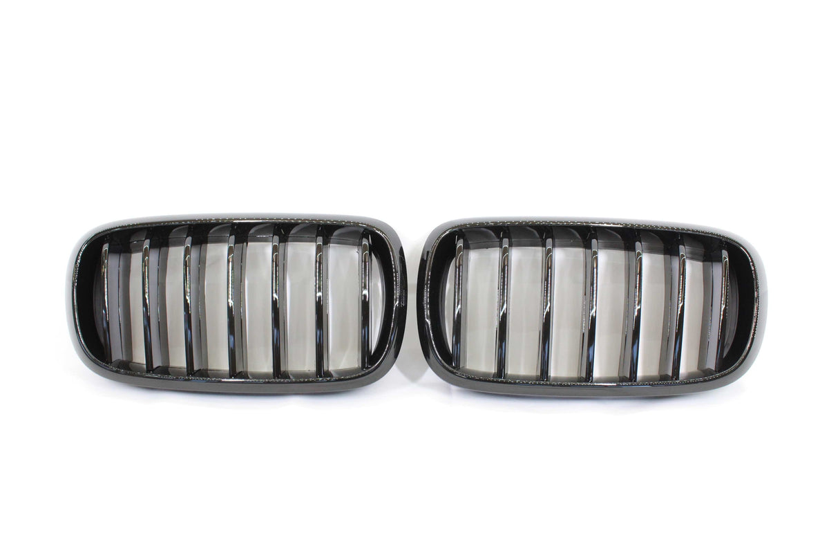 F15 F16 BMW X5 X6 Single Slat Black Grille CT Carbon - 82710433904