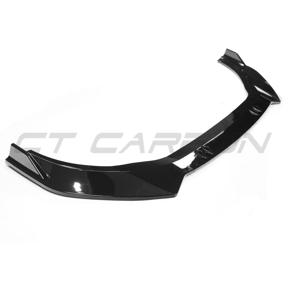 VW Golf MK8 R (2020+) Gloss Black Splitter by CT Carbon BLAK
