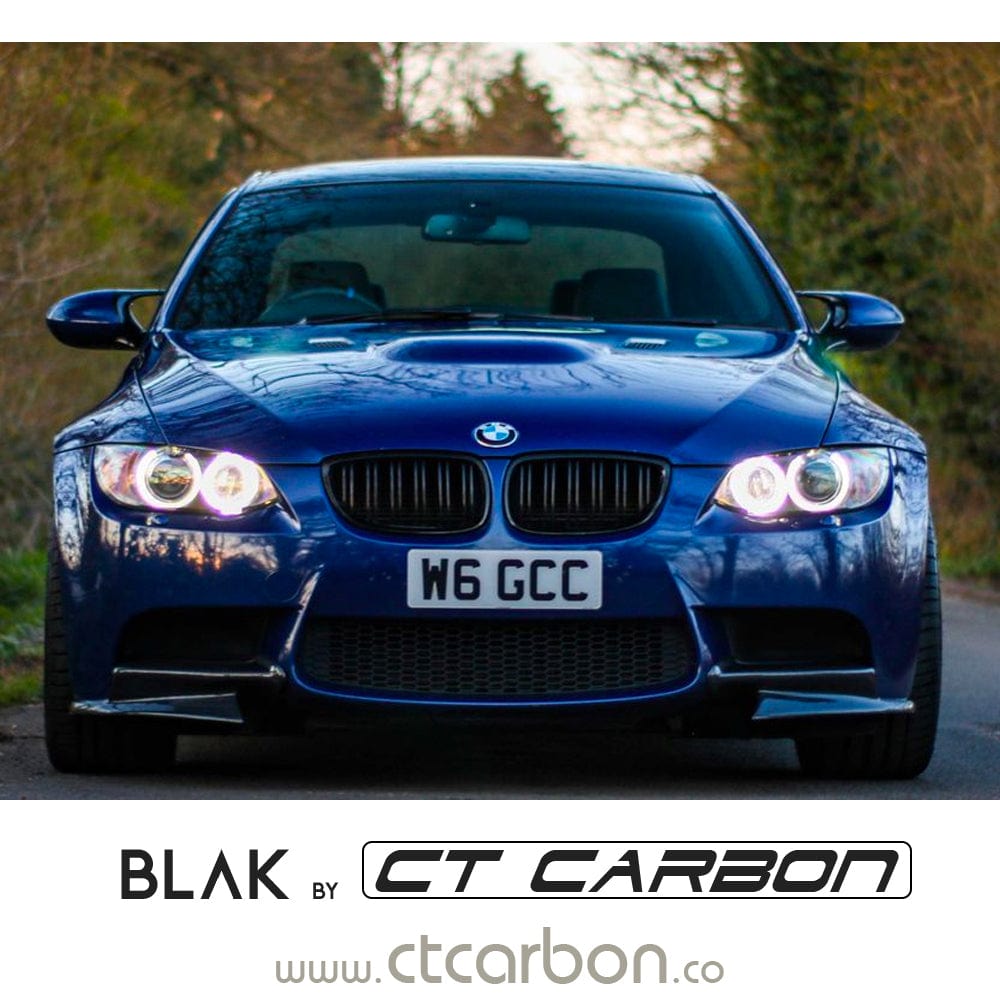 E92 E93 M3 3 Series Double Slat Black Grilles - BLAK by CT Carbon
