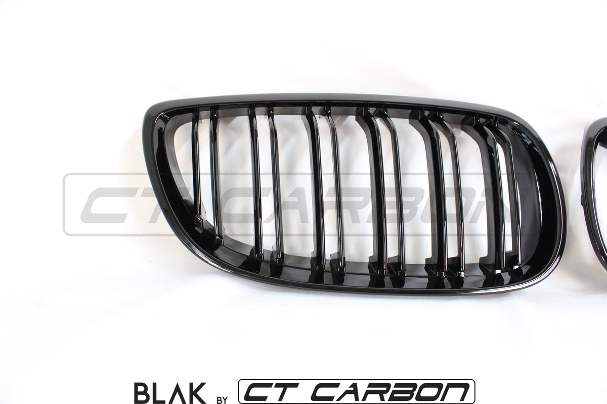 E92 E93 M3 3 Series Double Slat Black Grilles - BLAK by CT Carbon