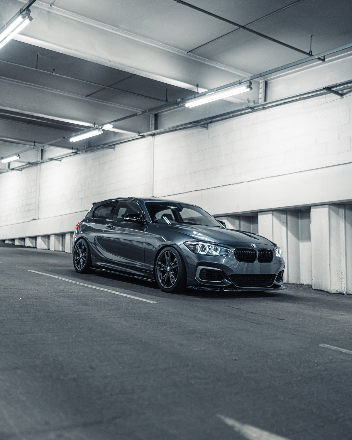 BMW F20 F21 F22 F23 Side Skirt Extensions - ZAERO EVO-1 Gloss Black ABS