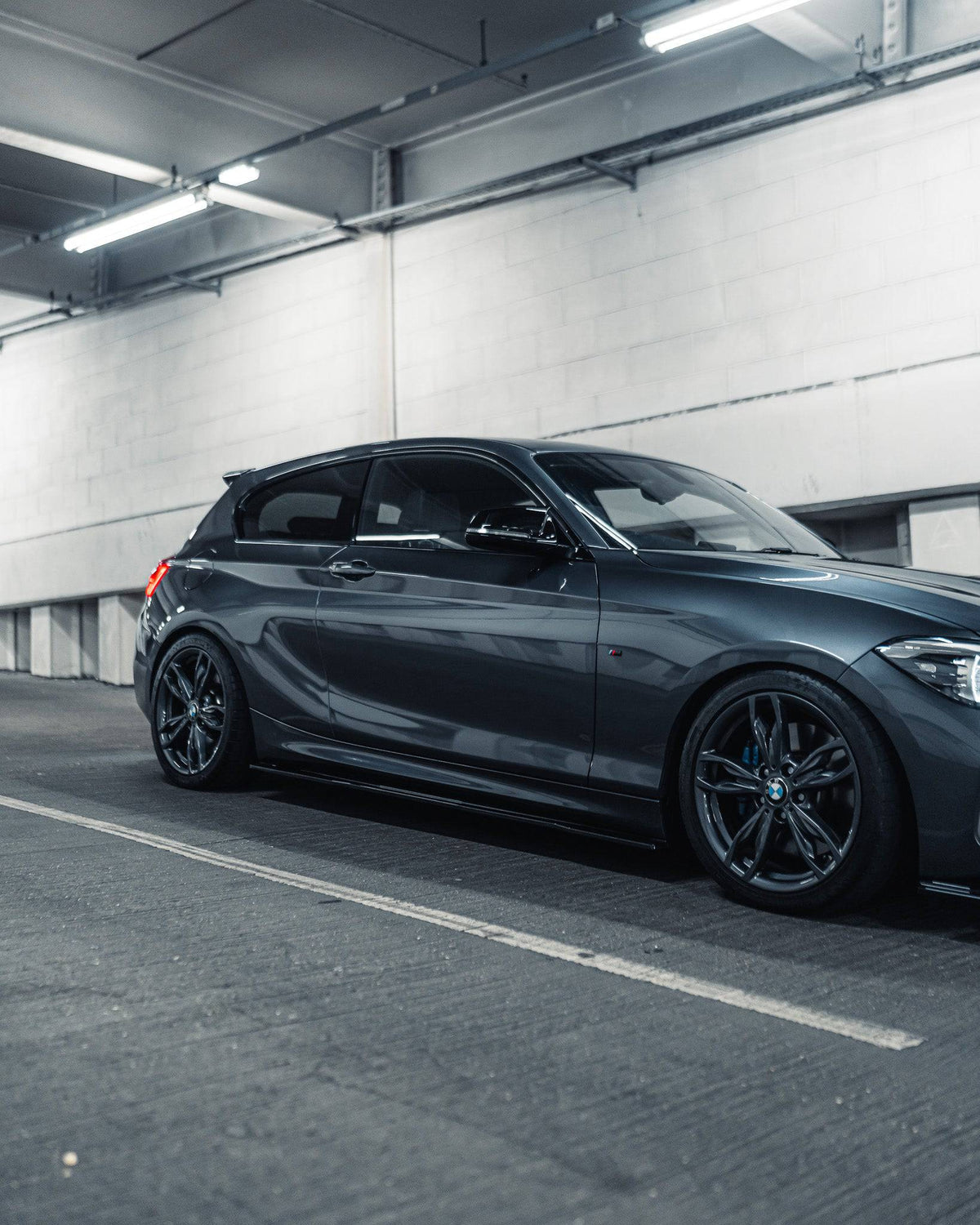 BMW F20 F21 F22 F23 Side Skirt Extensions - ZAERO EVO-1 Gloss Black ABS