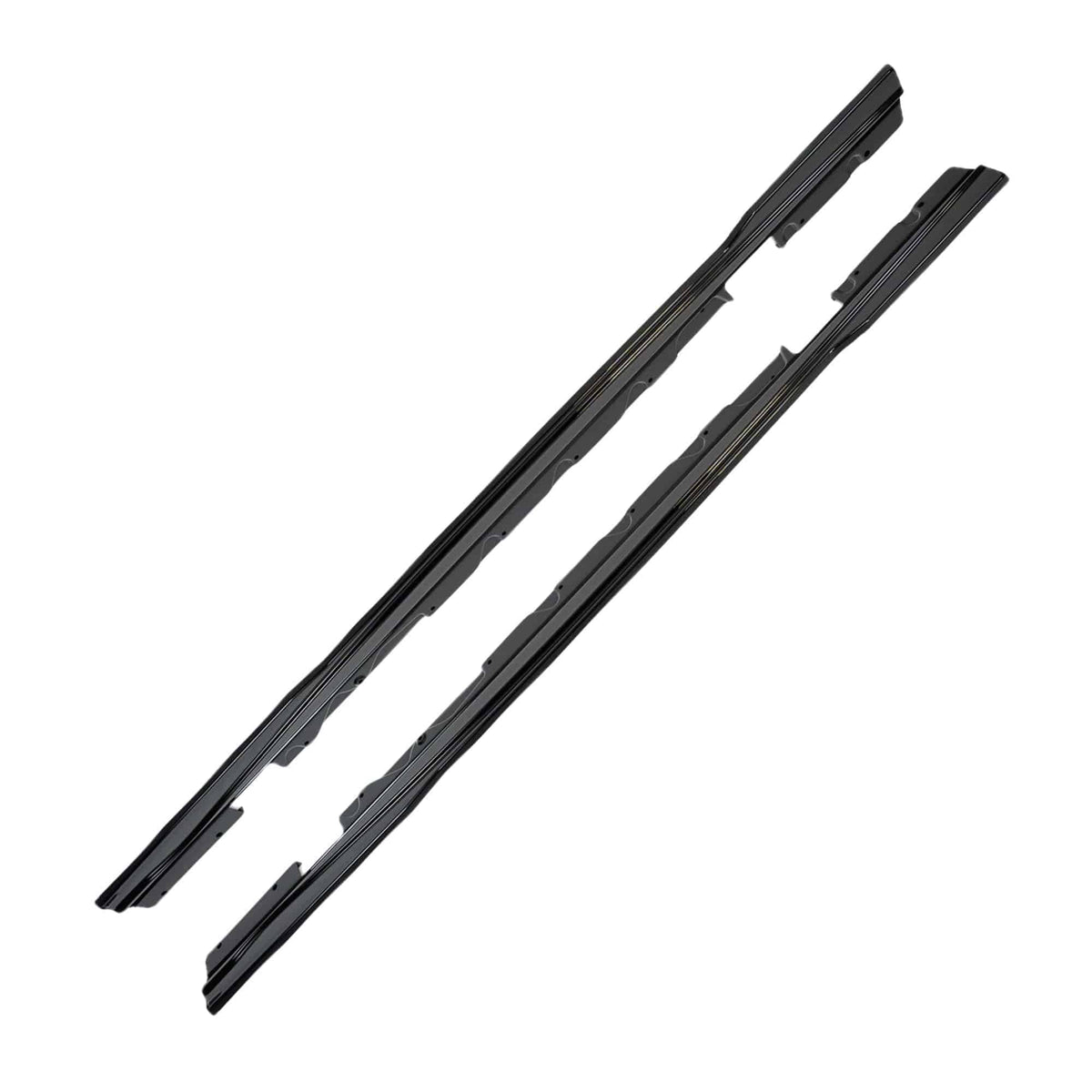 BMW F20 F21 F22 F23 Side Skirt Extensions - ZAERO EVO-1 Gloss Black ABS