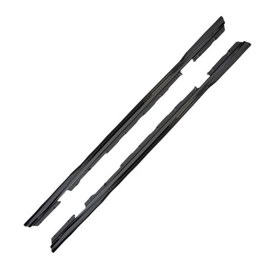 BMW F20 F21 F22 F23 Side Skirt Extensions - ZAERO EVO-1 Gloss Black ABS
