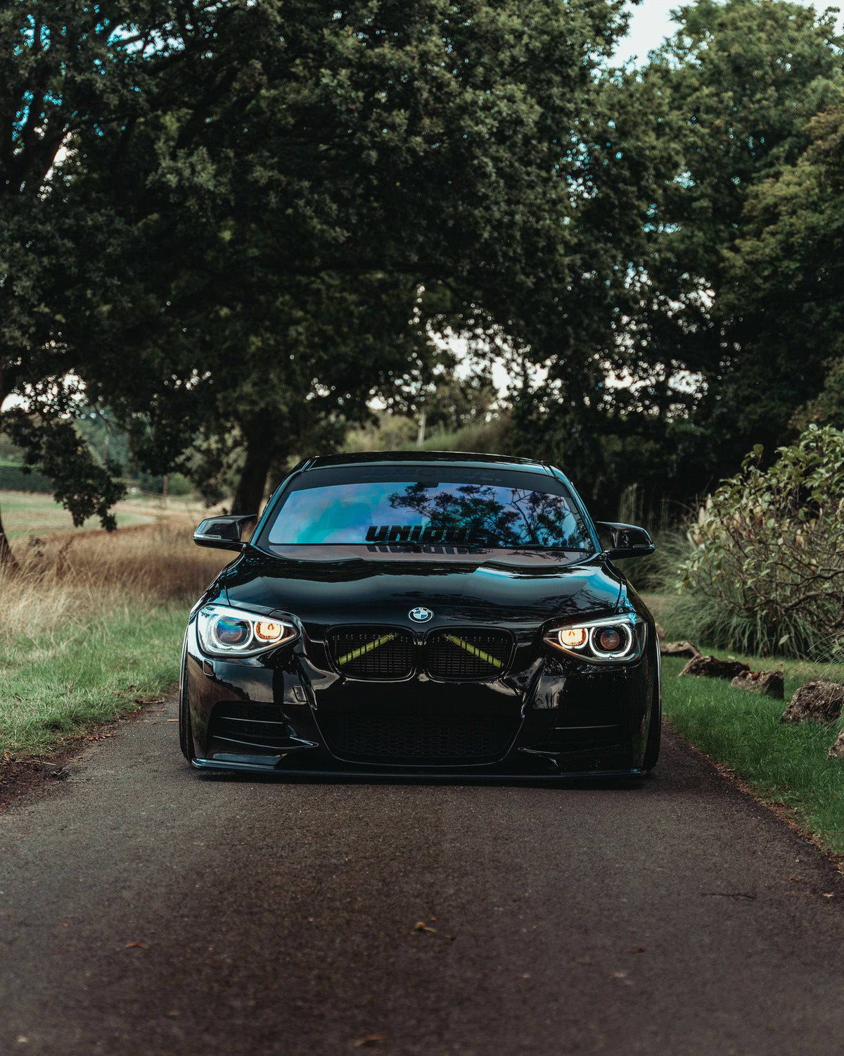F20 F21 Pre-LCI ZAERO EVO-1 Gloss Black Body Kit 4-Piece (Front Lip, Side Skirts, Rear Diffuser, Spoiler) - Part No. ZE-F20-GB