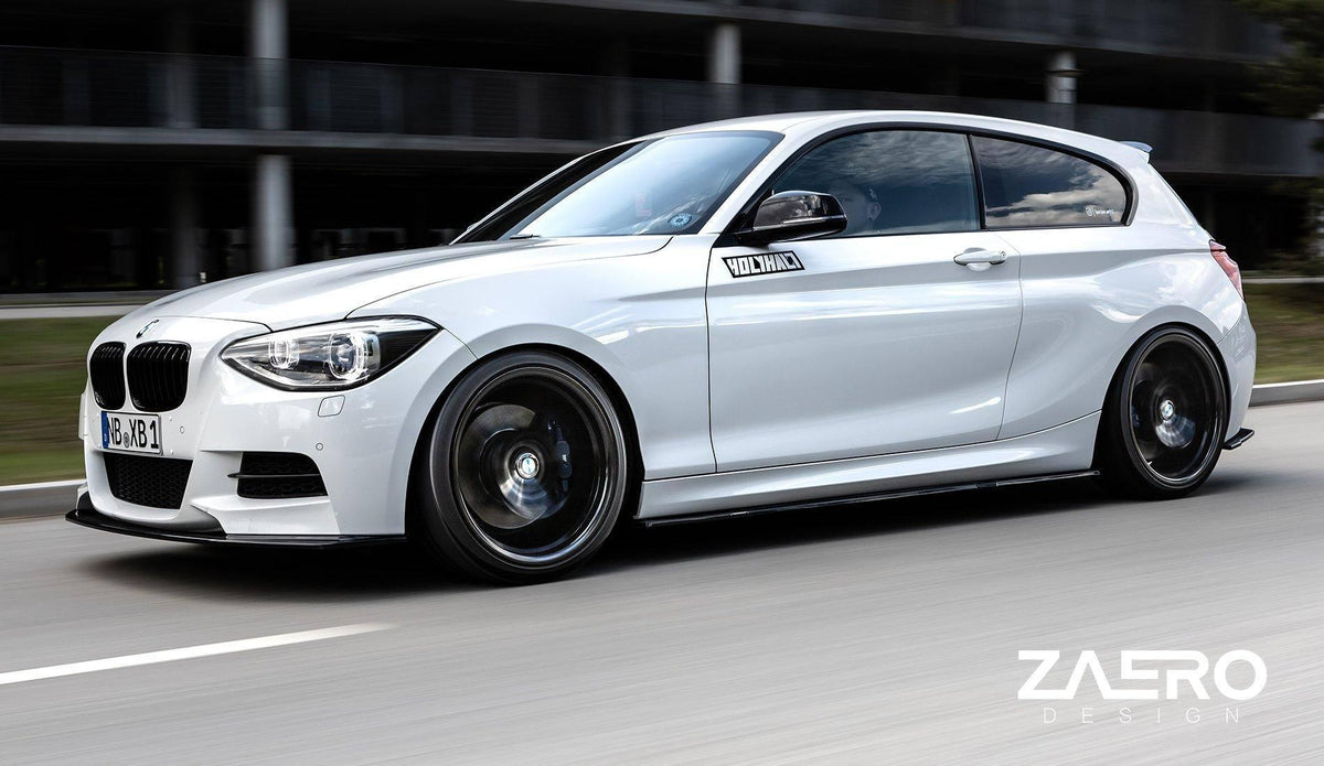 F20 F21 Pre-LCI ZAERO EVO-1 Gloss Black Body Kit 4-Piece (Front Lip, Side Skirts, Rear Diffuser, Spoiler) - Part No. ZE-F20-GB